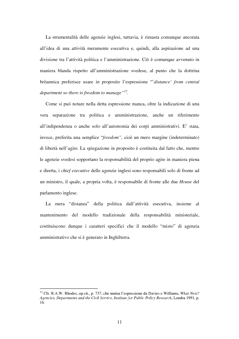 Anteprima della tesi: Le agenzie amministrative europee e nazionali: un fenomeno di strumentalità nell'organizzazione dei pubblici poteri, Pagina 9