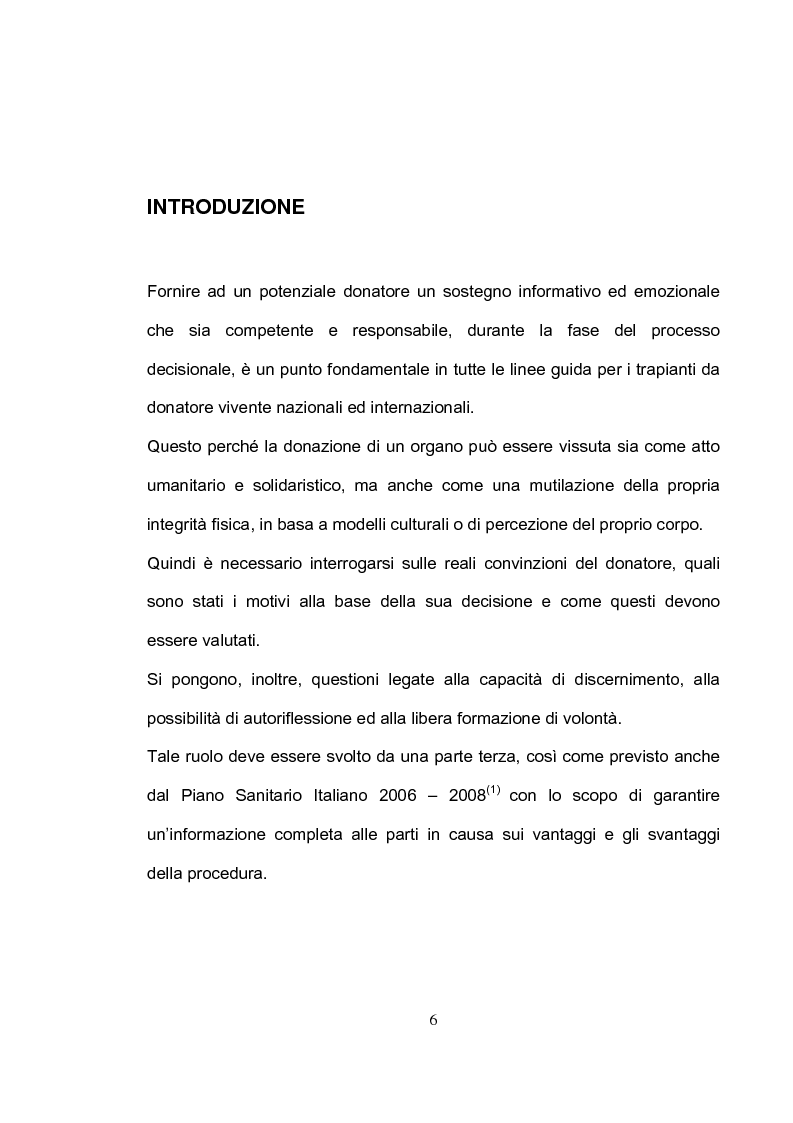 Anteprima della tesi: La tutela del donatore vivente: il ruolo dell'infermiere, Pagina 3
