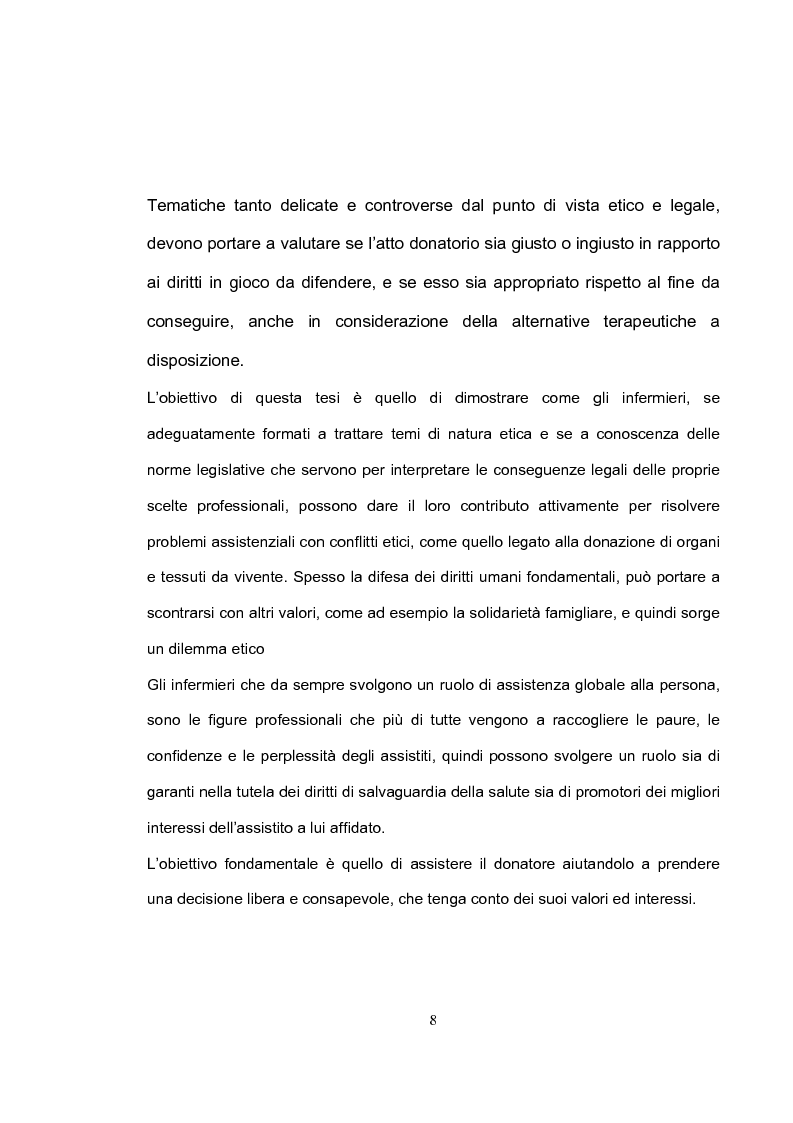 Anteprima della tesi: La tutela del donatore vivente: il ruolo dell'infermiere, Pagina 5