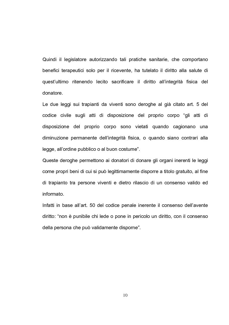 Anteprima della tesi: La tutela del donatore vivente: il ruolo dell'infermiere, Pagina 7