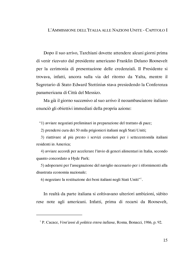 Anteprima della tesi: L'ammissione dell'Italia alle Nazioni Unite (ONU) 1945-1955, Pagina 13