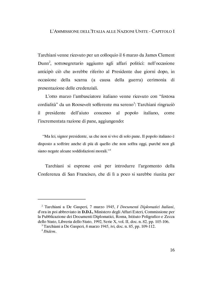 Anteprima della tesi: L'ammissione dell'Italia alle Nazioni Unite (ONU) 1945-1955, Pagina 14
