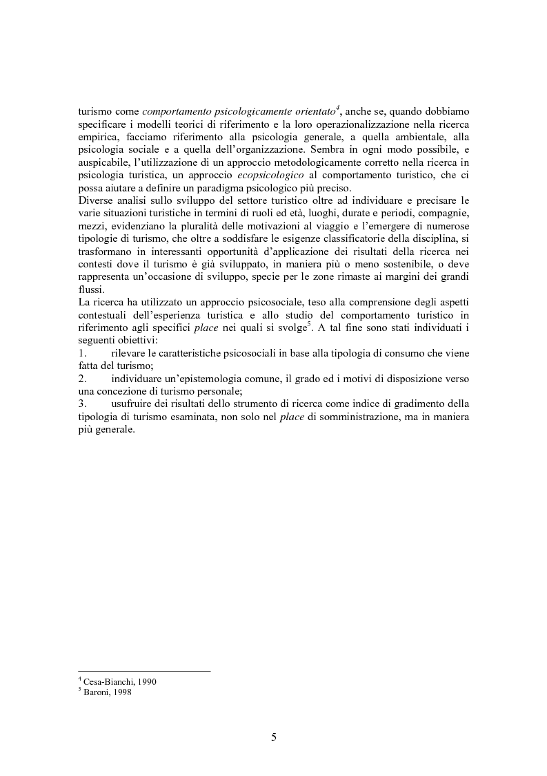 Anteprima della tesi: Turismo & consumo, Pagina 2