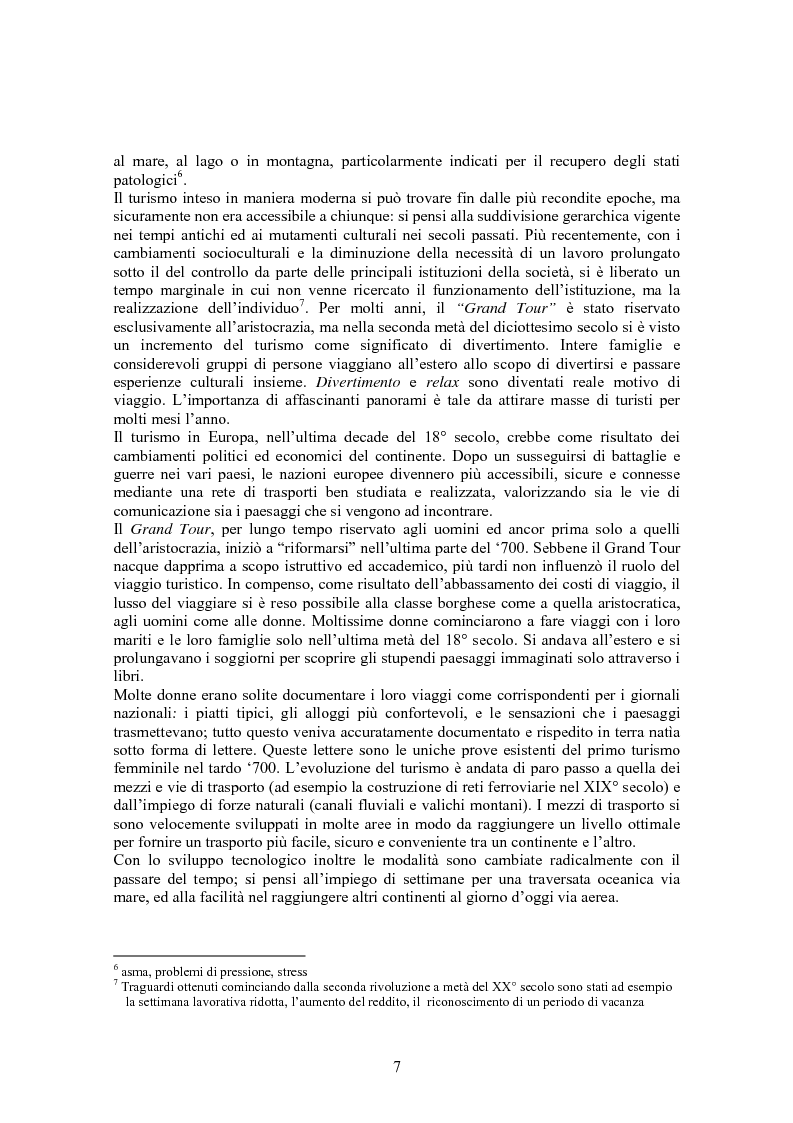 Anteprima della tesi: Turismo & consumo, Pagina 4