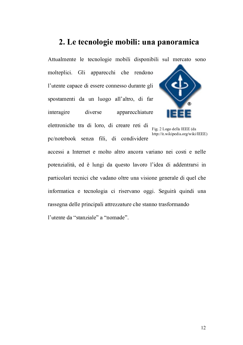 Anteprima della tesi: Internet e la computazione nomade: Opportunità e rischi, Pagina 8