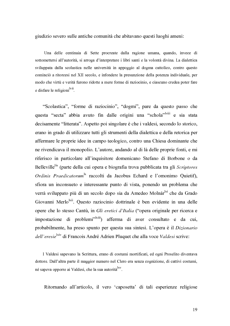Anteprima della tesi: Eretici e inquisitori medievali nell'opera di Cesare Cantù, Pagina 10