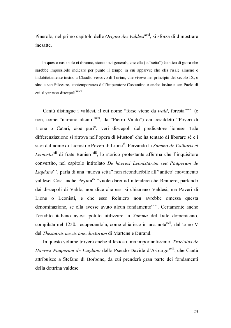 Anteprima della tesi: Eretici e inquisitori medievali nell'opera di Cesare Cantù, Pagina 14