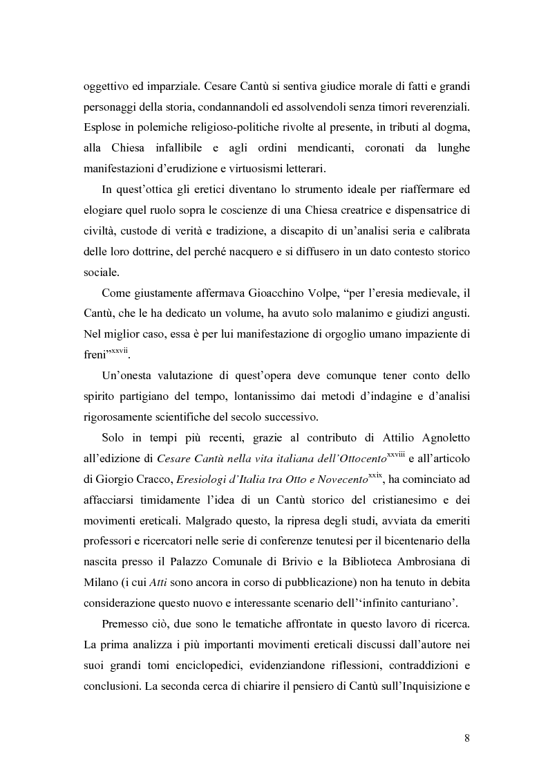 Anteprima della tesi: Eretici e inquisitori medievali nell'opera di Cesare Cantù, Pagina 4
