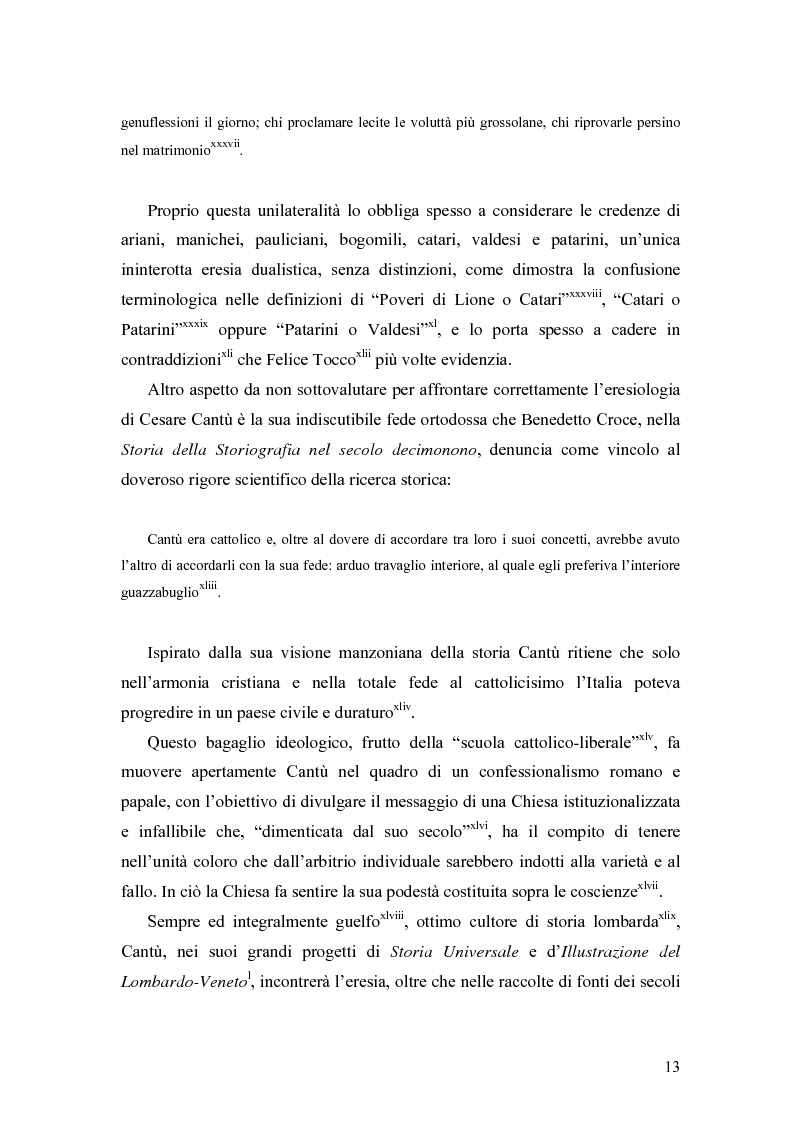 Anteprima della tesi: Eretici e inquisitori medievali nell'opera di Cesare Cantù, Pagina 7