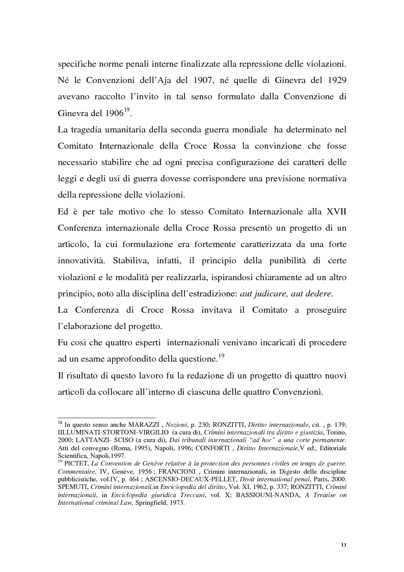 Anteprima della tesi: La repressione dei crimini di guerra: i tribunali ad hoc dell'ex Jugoslavia e del Ruanda, Pagina 11