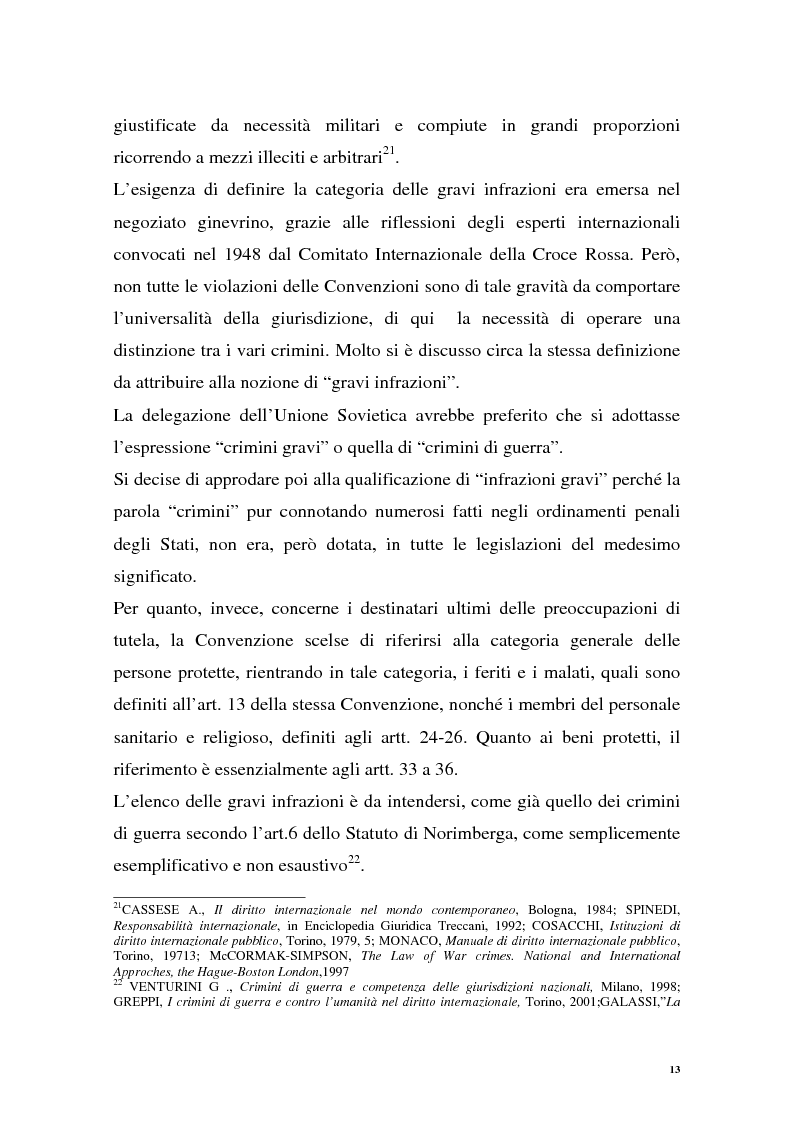 Anteprima della tesi: La repressione dei crimini di guerra: i tribunali ad hoc dell'ex Jugoslavia e del Ruanda, Pagina 13