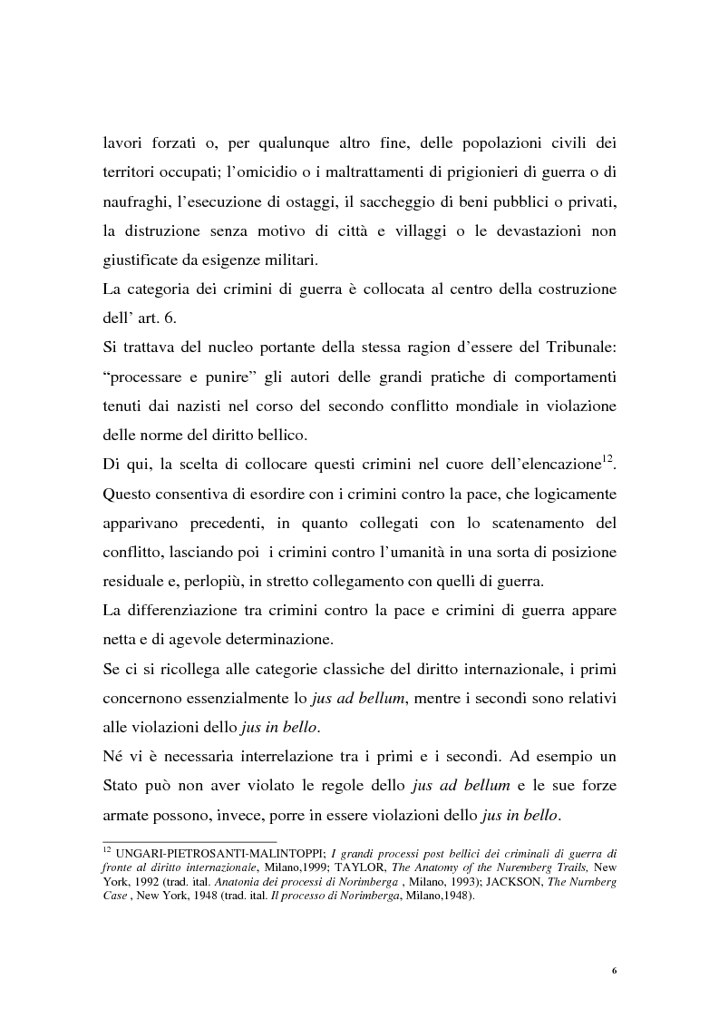 Anteprima della tesi: La repressione dei crimini di guerra: i tribunali ad hoc dell'ex Jugoslavia e del Ruanda, Pagina 6