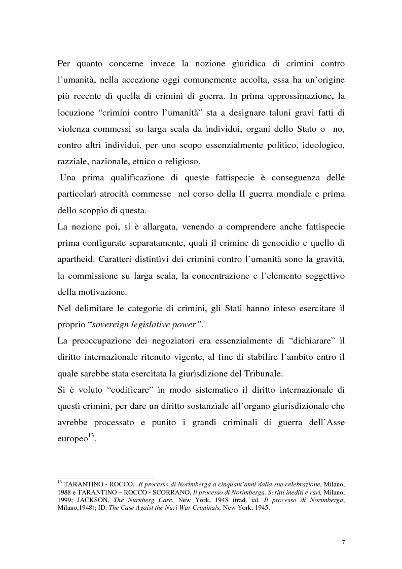 Anteprima della tesi: La repressione dei crimini di guerra: i tribunali ad hoc dell'ex Jugoslavia e del Ruanda, Pagina 7