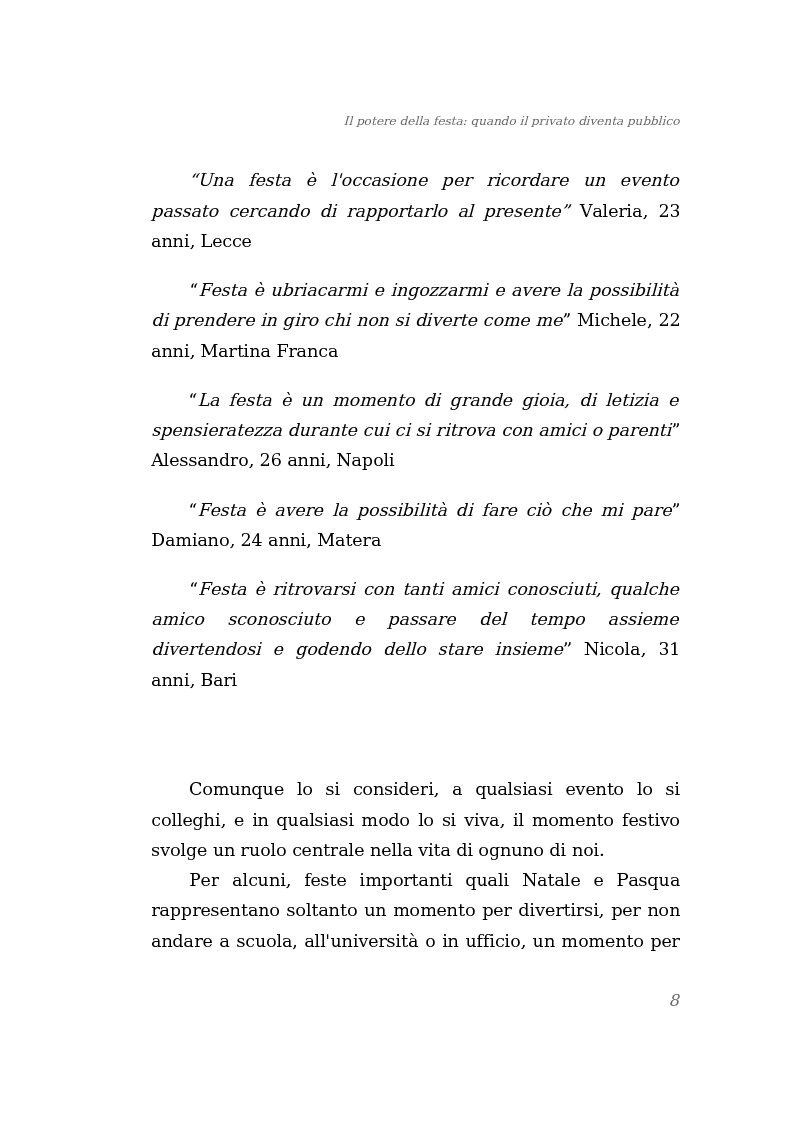 Anteprima della tesi: Il potere della festa: quando il privato diventa pubblico, Pagina 2