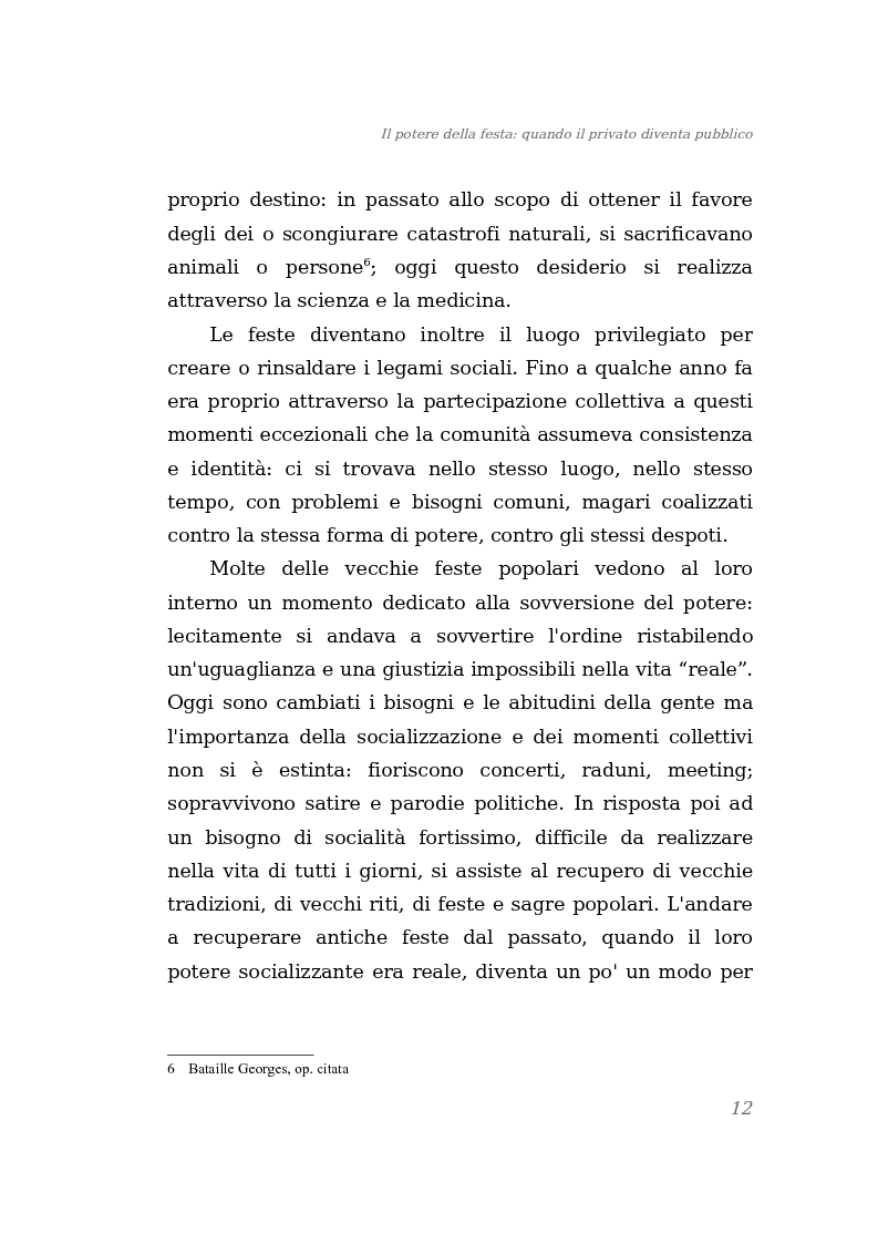 Anteprima della tesi: Il potere della festa: quando il privato diventa pubblico, Pagina 6