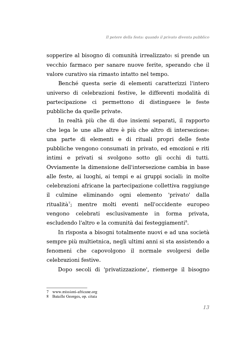 Anteprima della tesi: Il potere della festa: quando il privato diventa pubblico, Pagina 7