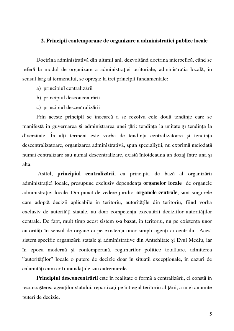 Anteprima della tesi: Conceptul autonomiei locale si controlul ierarhic, Pagina 5