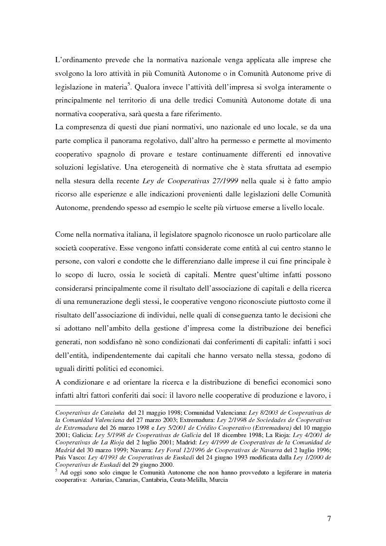 Anteprima della tesi: La formula cooperativa d'impresa in Spagna e in Italia: un'analisi comparata, Pagina 7