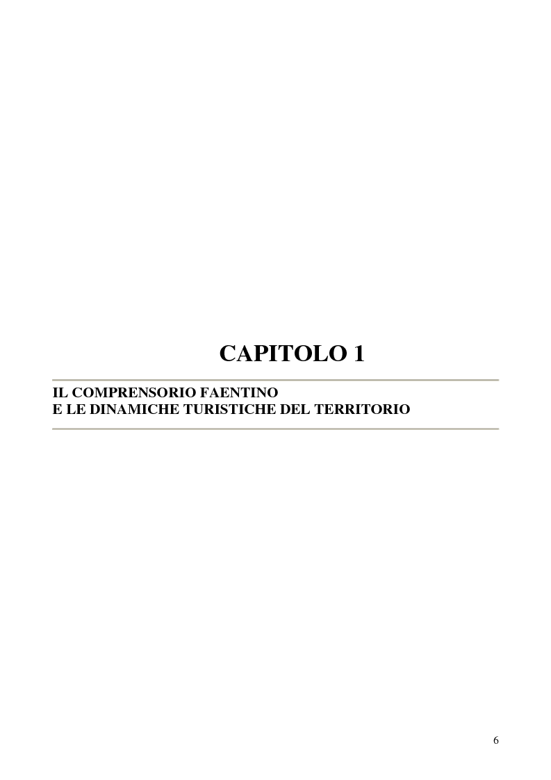 Anteprima della tesi: Analisi dei sistemi di certificazione di qualità in ambito turistico - La bandiera arancione per il territorio della Società di Area ''Terre di Faenza'', Pagina 4