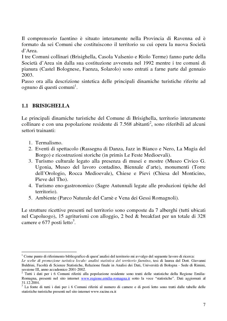 Anteprima della tesi: Analisi dei sistemi di certificazione di qualità in ambito turistico - La bandiera arancione per il territorio della Società di Area ''Terre di Faenza'', Pagina 5