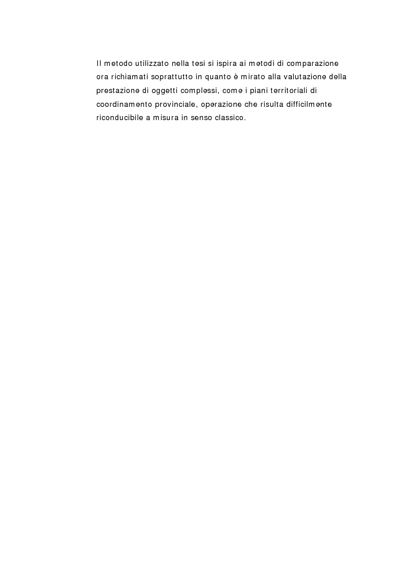 Anteprima della tesi: La pianificazione territoriale di coordinamento in Italia. Un'analisi comparativa sui piani provinciali., Pagina 8