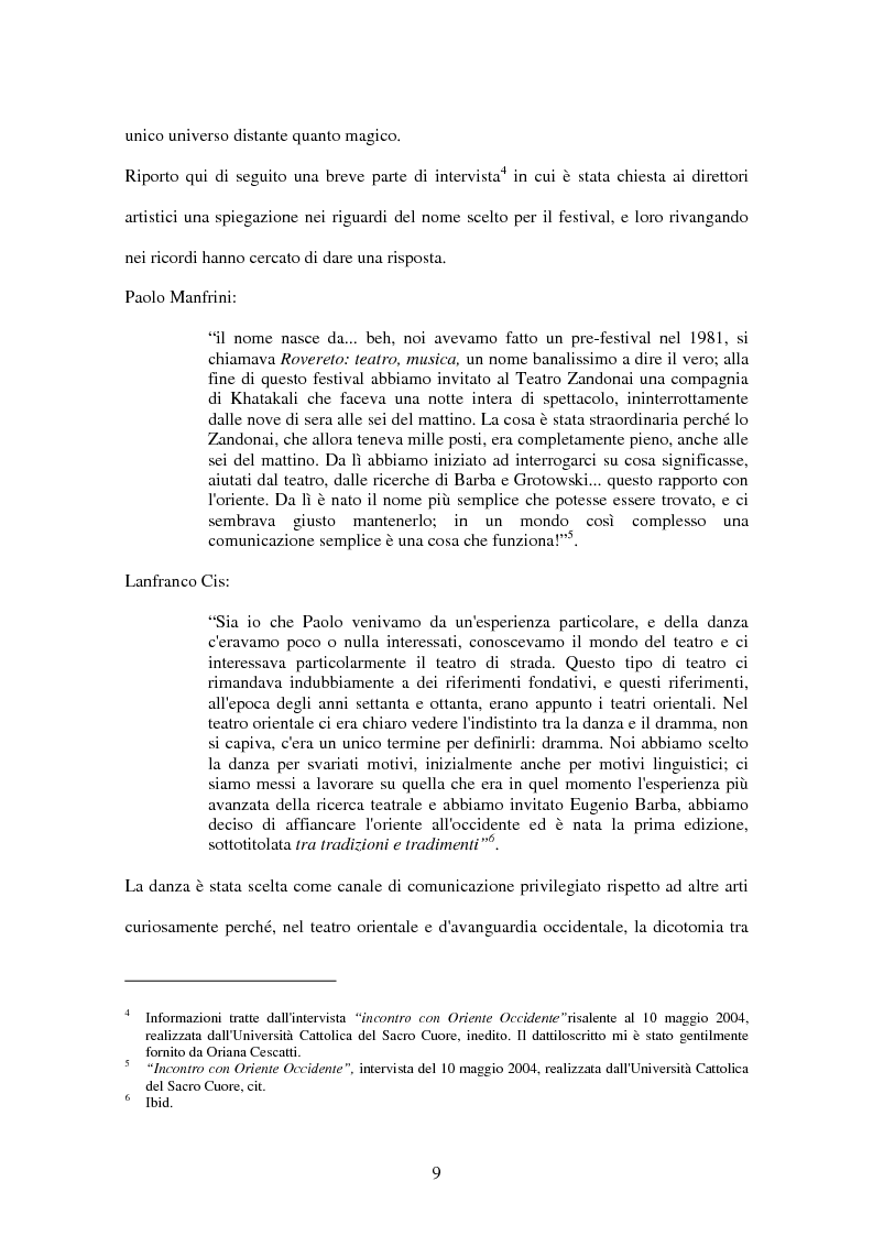 Anteprima della tesi: Danza in Festival: Oriente Occidente nel nuovo millennio, Pagina 10