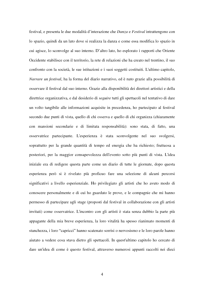 Anteprima della tesi: Danza in Festival: Oriente Occidente nel nuovo millennio, Pagina 5