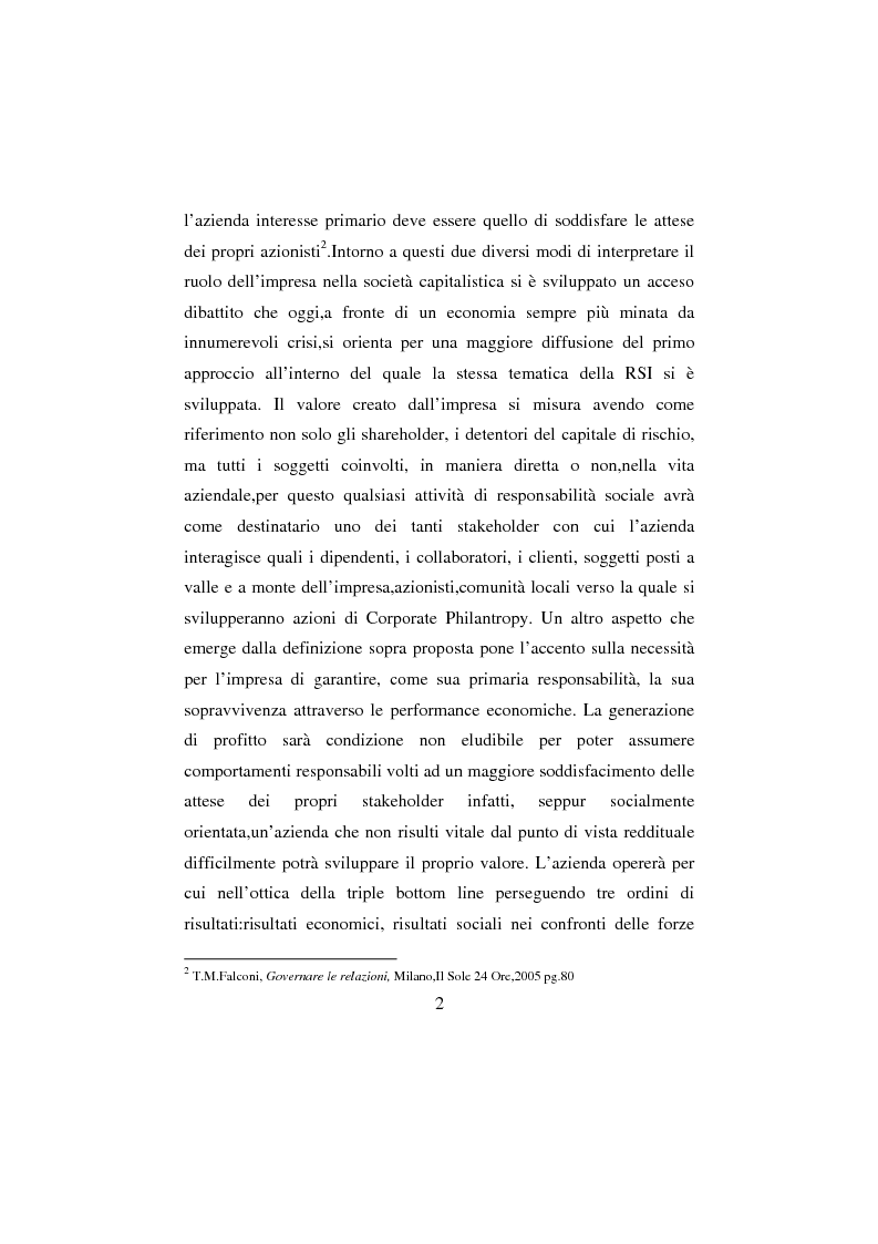 Anteprima della tesi: La Responsabilità sociale d'impresa: la sfida etica della Regione Toscana, Pagina 2