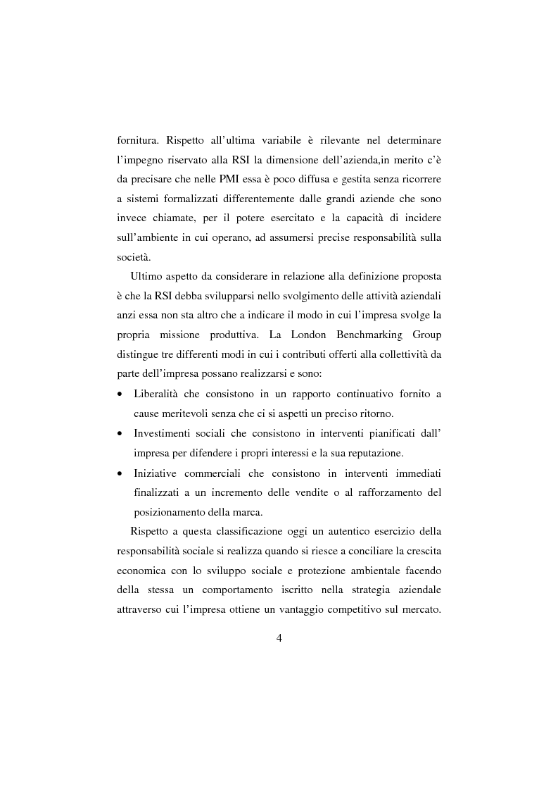 Anteprima della tesi: La Responsabilità sociale d'impresa: la sfida etica della Regione Toscana, Pagina 4