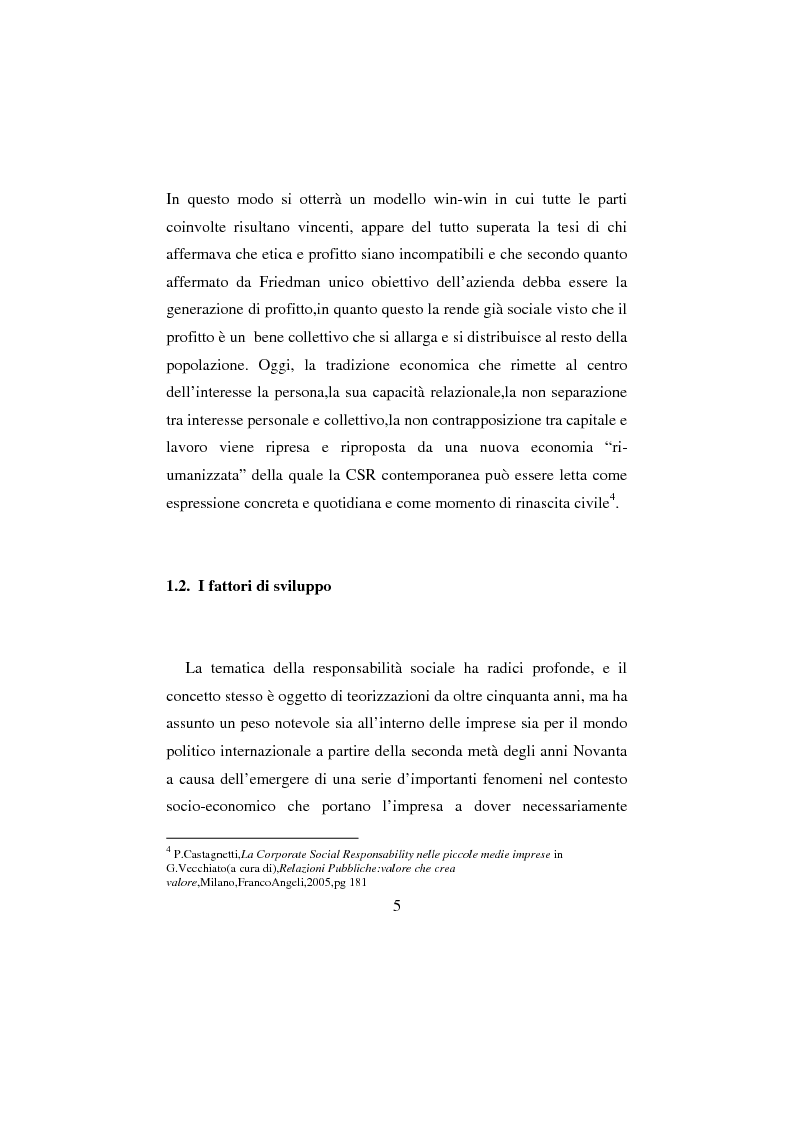 Anteprima della tesi: La Responsabilità sociale d'impresa: la sfida etica della Regione Toscana, Pagina 5