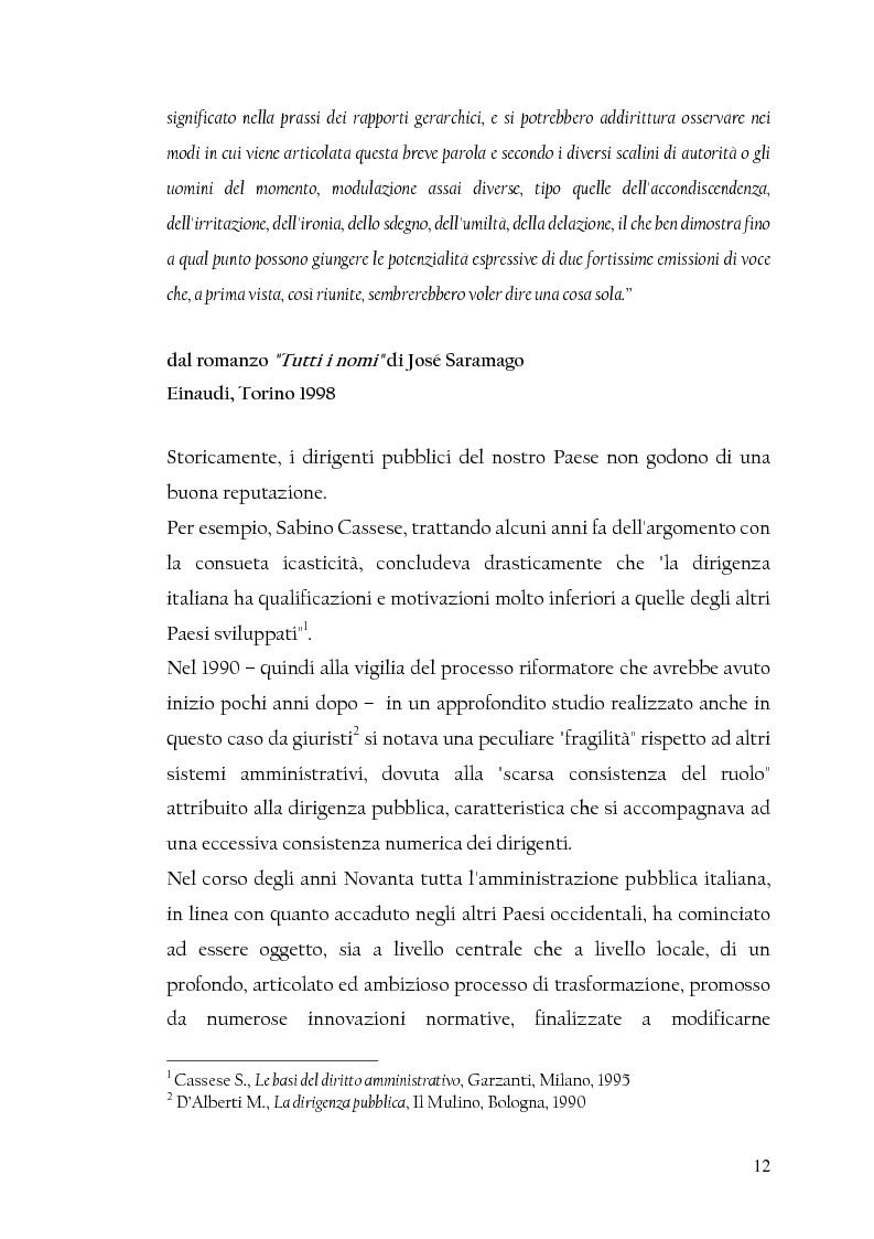 Anteprima della tesi: La nuova dirigenza: i profili e le competenze dei ruoli manageriali, Pagina 7
