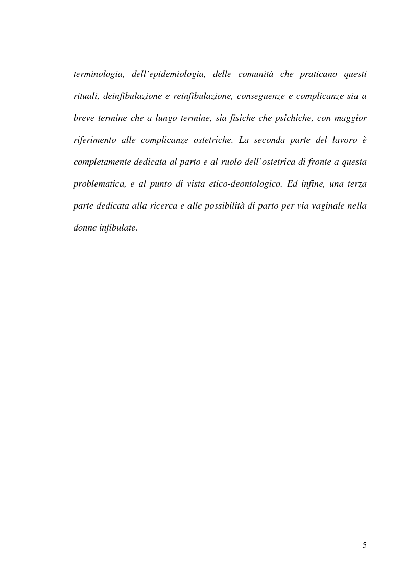 Anteprima della tesi: Mutilazioni genitali femminili: il ruolo dell'ostetrica, Pagina 3