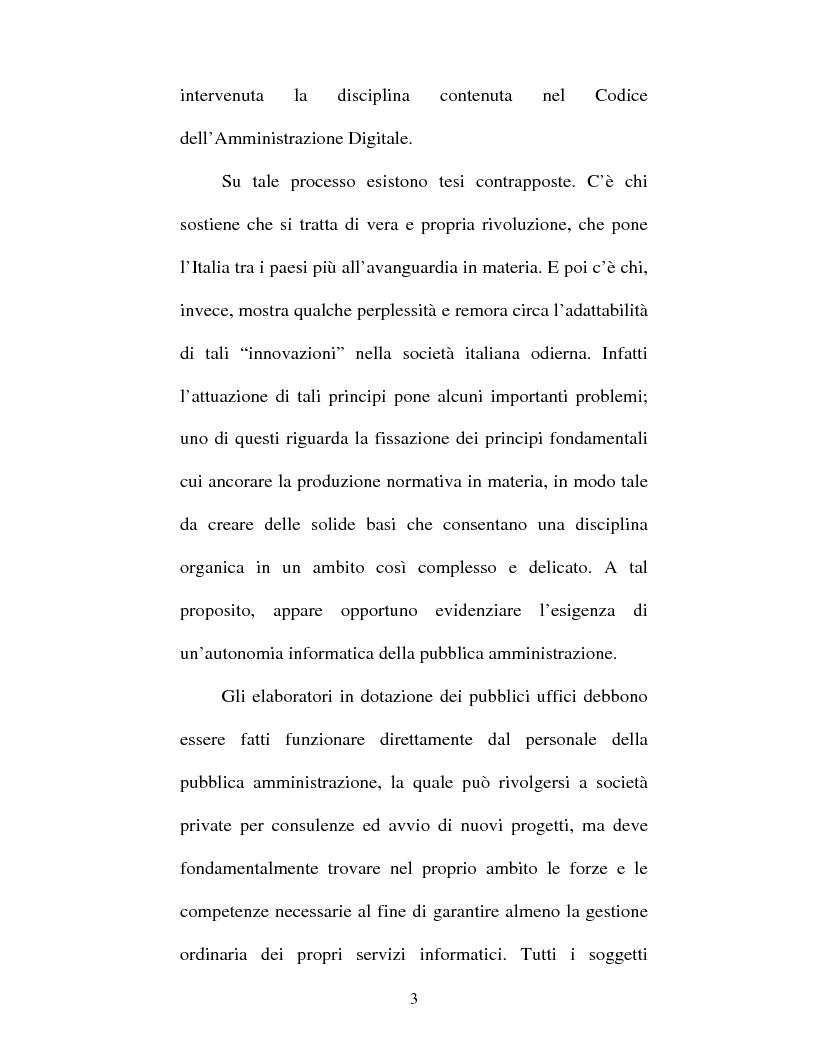 Anteprima della tesi: Atto amministrativo informatico, Pagina 3