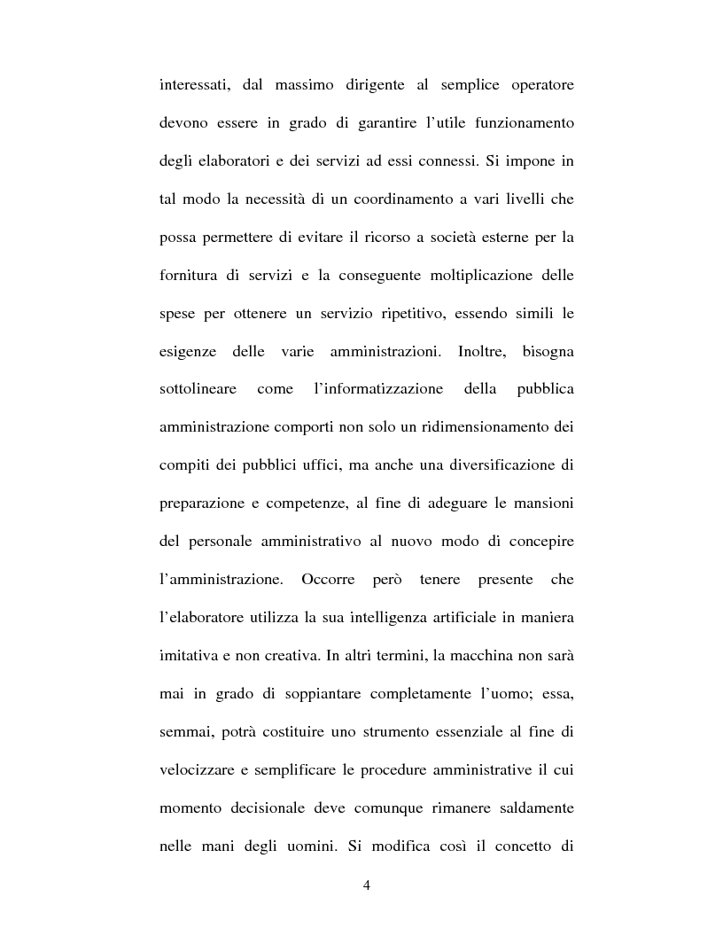Anteprima della tesi: Atto amministrativo informatico, Pagina 4