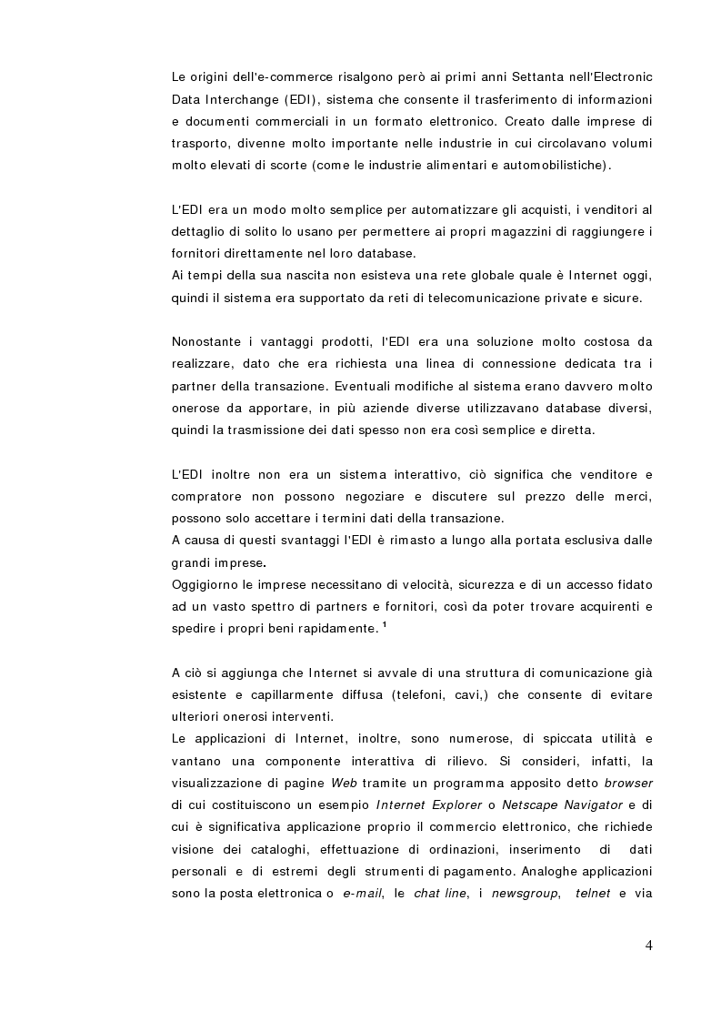 Anteprima della tesi: Commercio Elettronico, Pagina 2