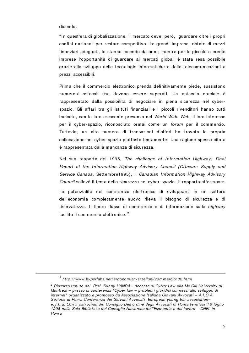 Anteprima della tesi: Commercio Elettronico, Pagina 3