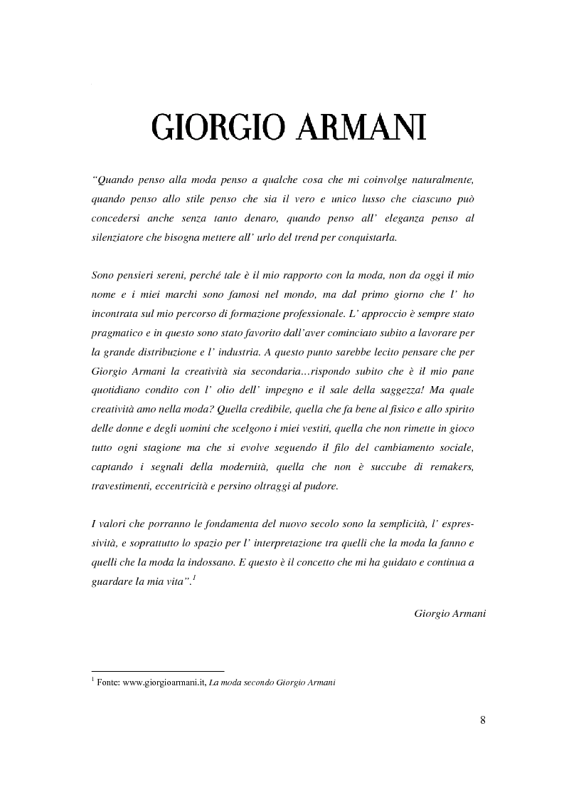 Anteprima della tesi: Giorgio Armani e Mariella Burani a confronto: analisi di bilancio, Pagina 4