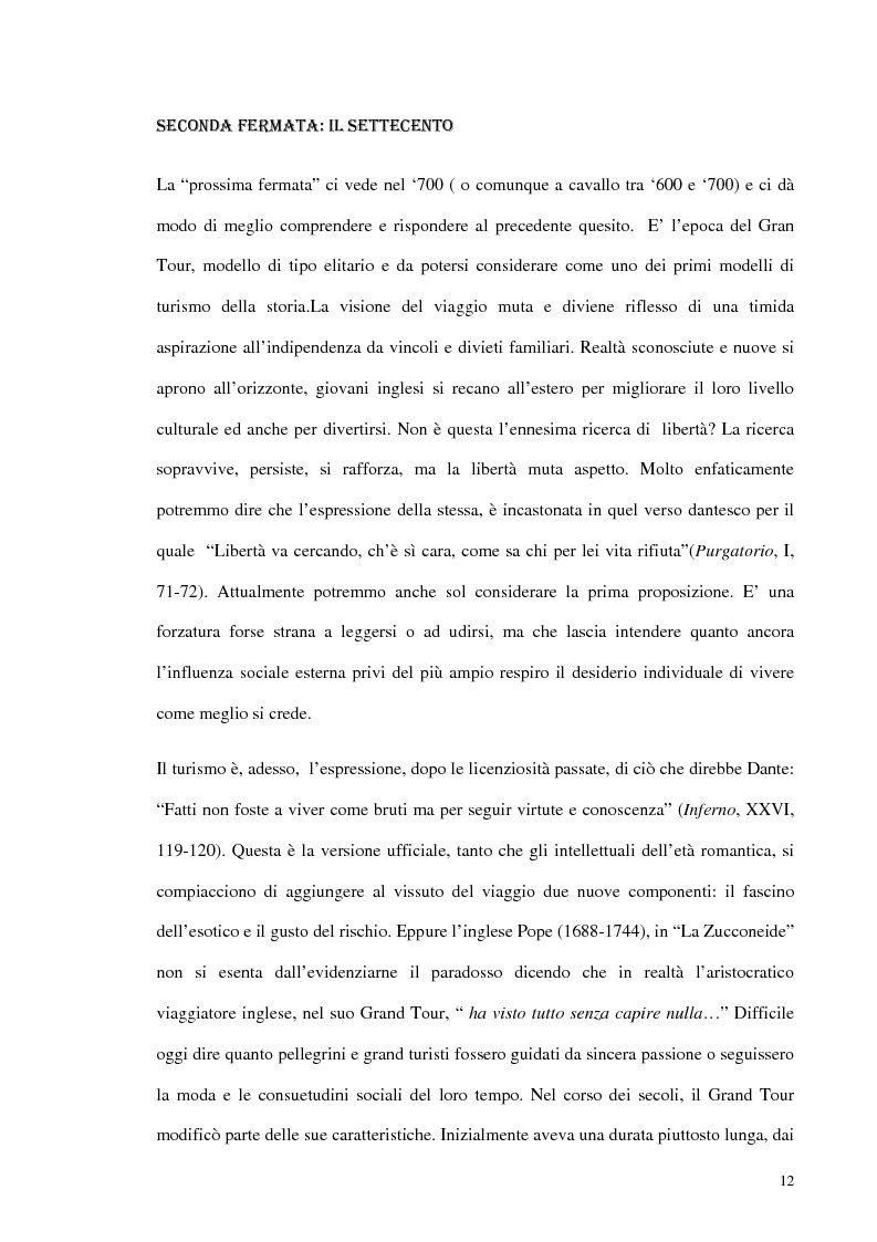 Anteprima della tesi: Psicologia del turismo e rappresentazione delle risorse del territorio: un'ipotesi di ricerca sugli operatori della provincia di Bari, Pagina 11