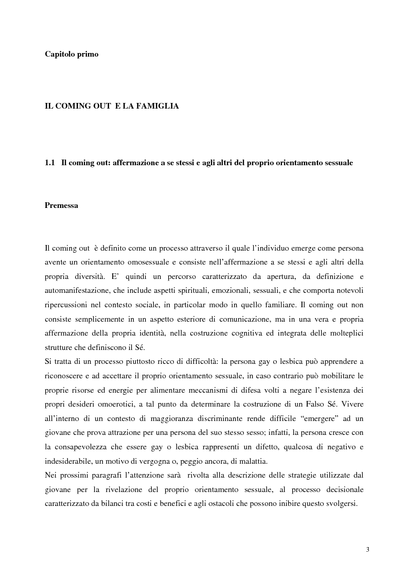 Anteprima della tesi: Sostegno familiare, autostima e comportamenti problematici nei giovani adulti omosessuali, Pagina 3