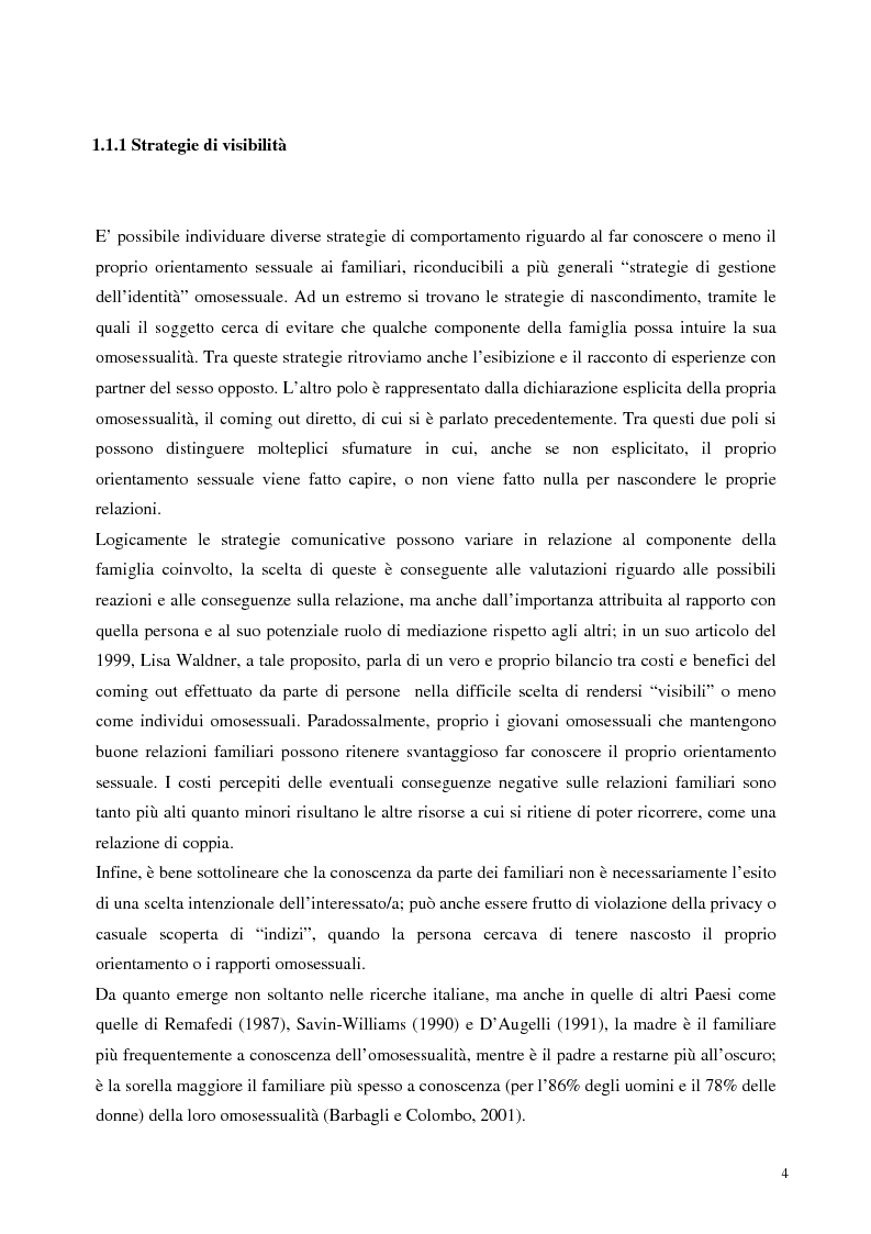 Anteprima della tesi: Sostegno familiare, autostima e comportamenti problematici nei giovani adulti omosessuali, Pagina 4