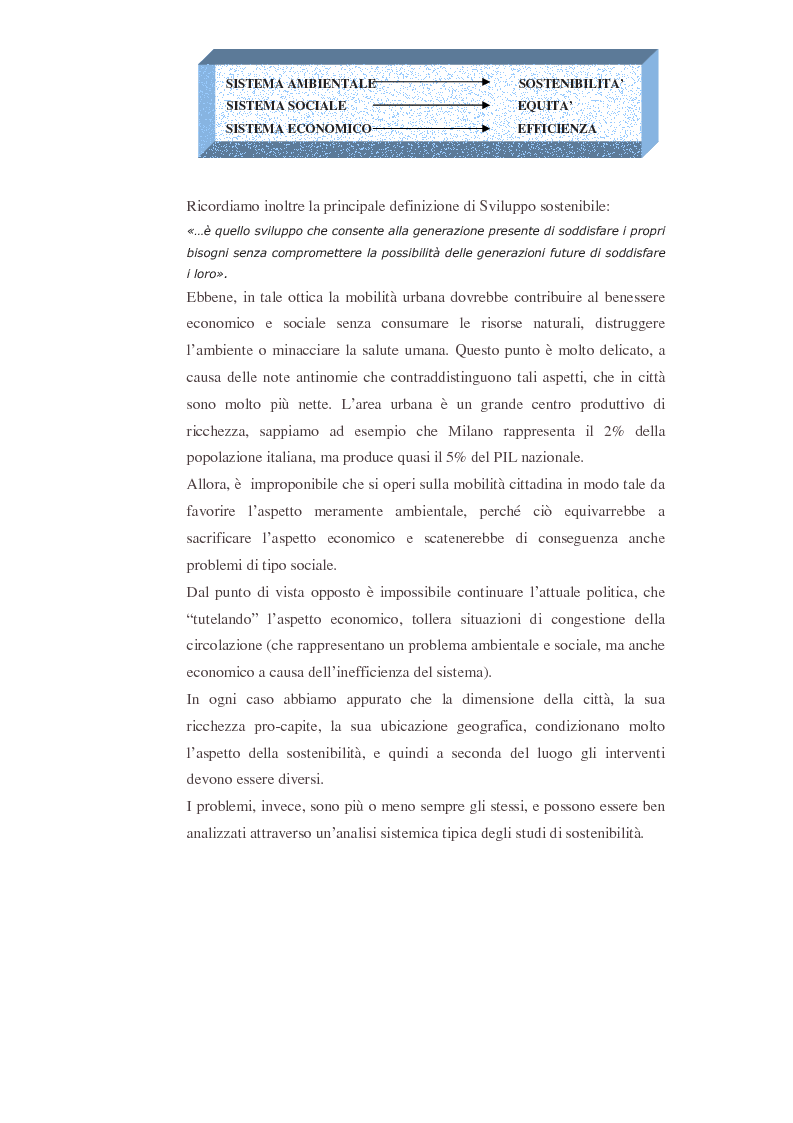 Anteprima della tesi: Uno studio dell'applicazione dei principi della mobilità sostenibile all'area urbana fiorentina, Pagina 2