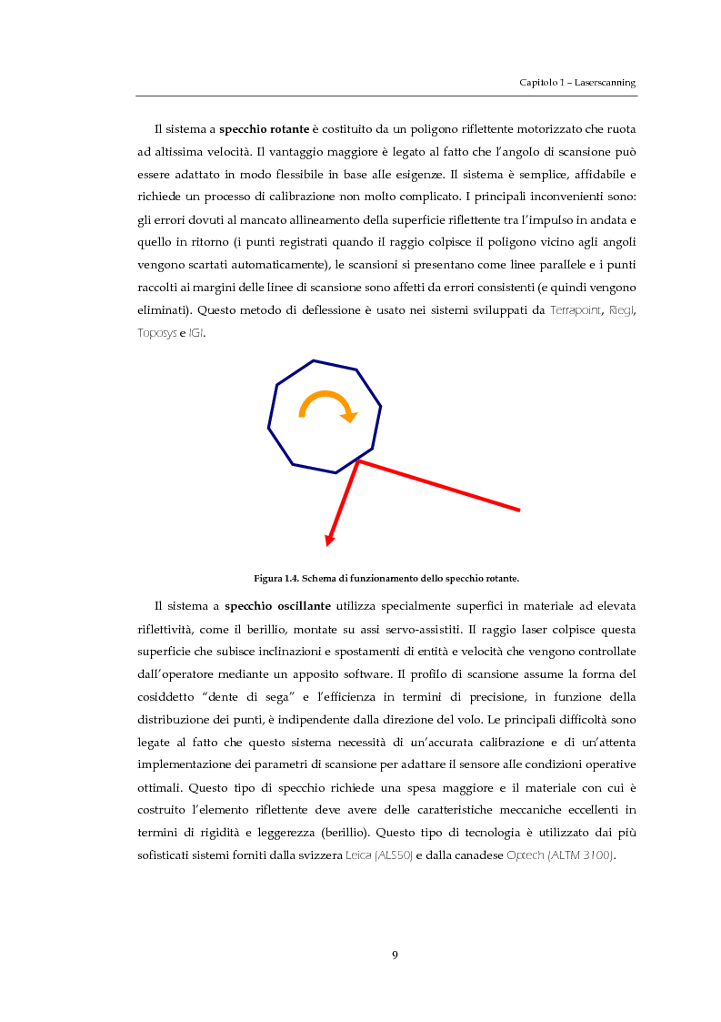 Anteprima della tesi: Validazione altimetrica di un rilievo LiDAR aereo del torrente Cormor, Pagina 9