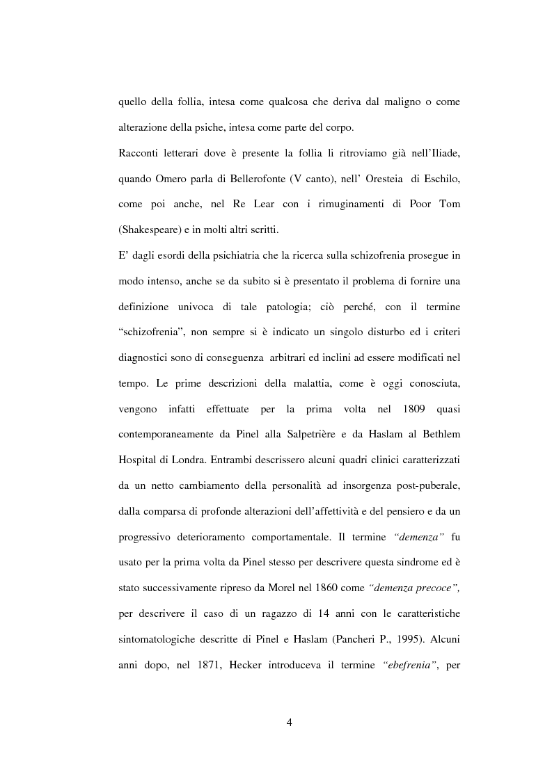 Anteprima della tesi: Esiti dell'esordio schizofrenico. Uno studio di follow-up a 5 anni nel Servizio Pubblico, Pagina 2