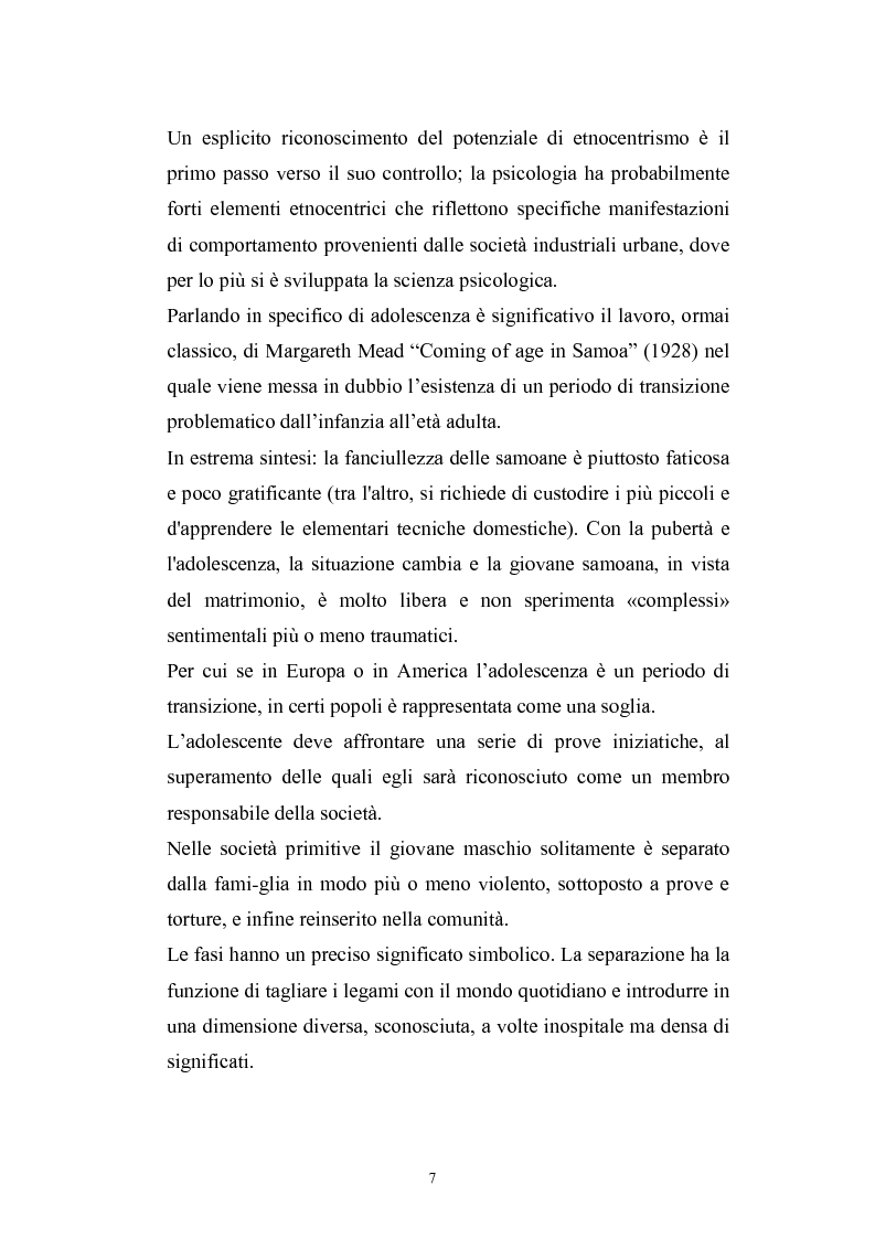 Anteprima della tesi: Dinamiche psicologiche di costruzione dell'identità in soggetti immigrati di seconda generazione, Pagina 5