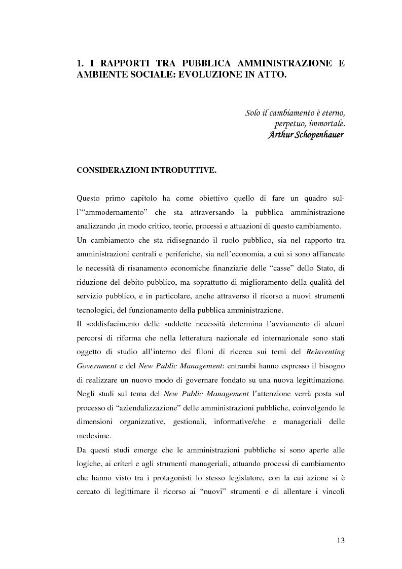Anteprima della tesi: Il processo di sviluppo dell'E-government: il caso E-mountain Lazio, Pagina 6