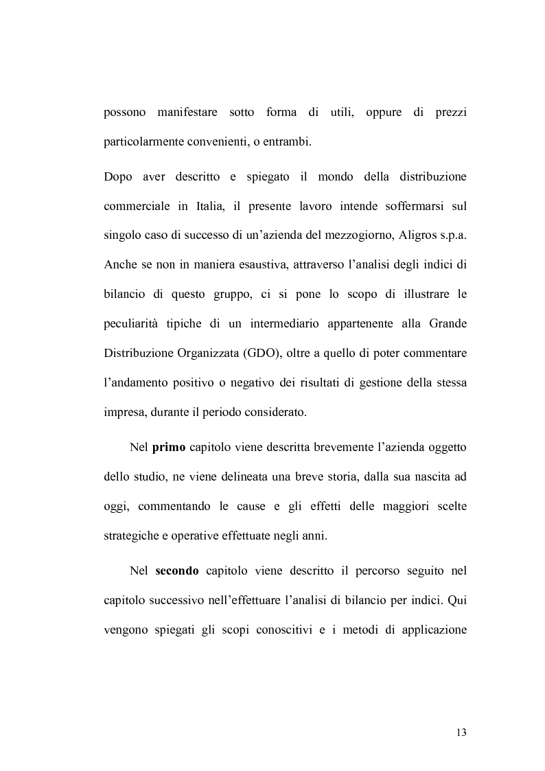 Anteprima della tesi: Analisi economico-finanziaria di un'azienda della grande distribuzione organizzata: Aligros SpA, Pagina 11