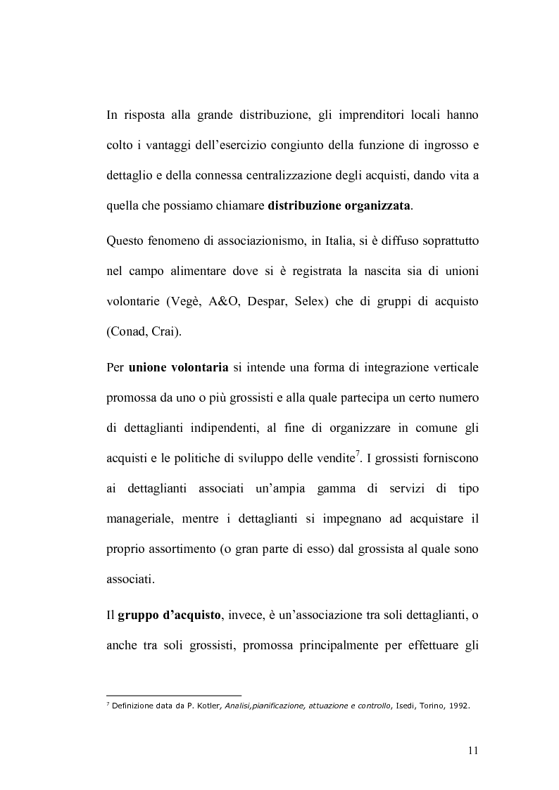 Anteprima della tesi: Analisi economico-finanziaria di un'azienda della grande distribuzione organizzata: Aligros SpA, Pagina 9