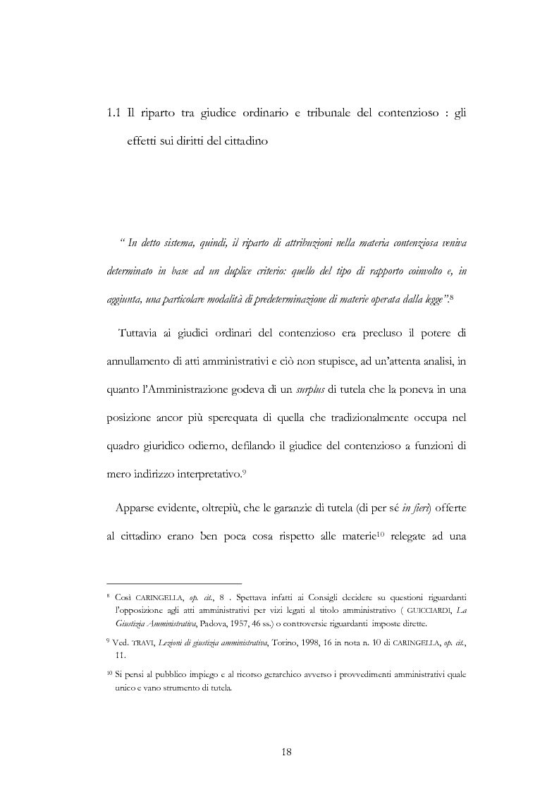 Anteprima della tesi: I nuovi ambiti della giurisdizione esclusiva e la ''materia'' dei servizi pubblici, Pagina 4