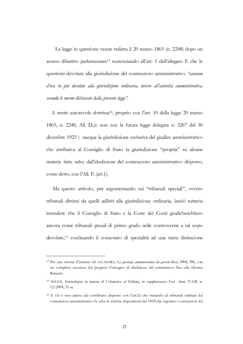 Anteprima della tesi: I nuovi ambiti della giurisdizione esclusiva e la ''materia'' dei servizi pubblici, Pagina 7
