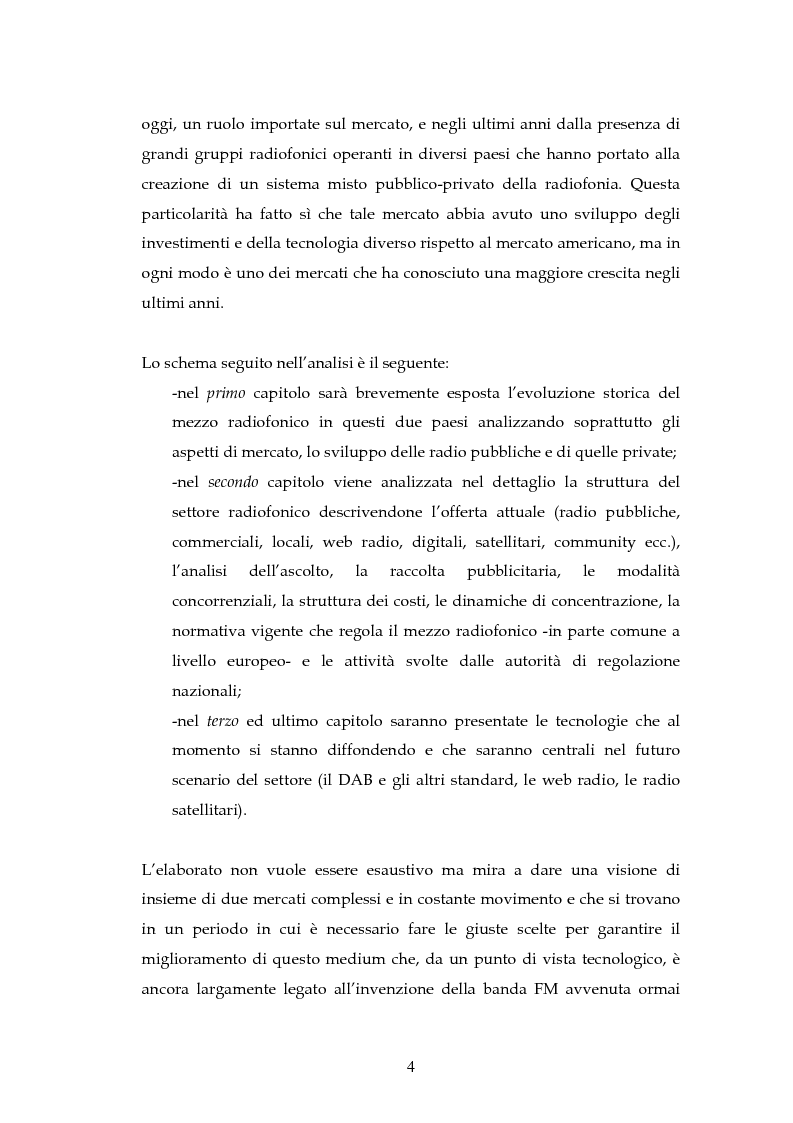 Anteprima della tesi: La radio in Europa: dinamiche del settore in Francia e in Gran Bretagna, Pagina 2